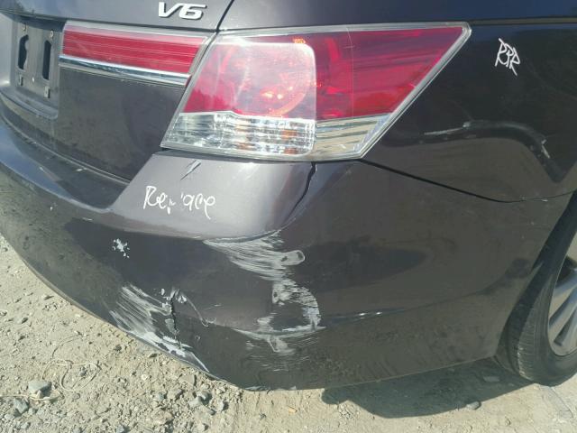 1HGCP3F87BA004228 - 2011 HONDA ACCORD EXL BROWN photo 9