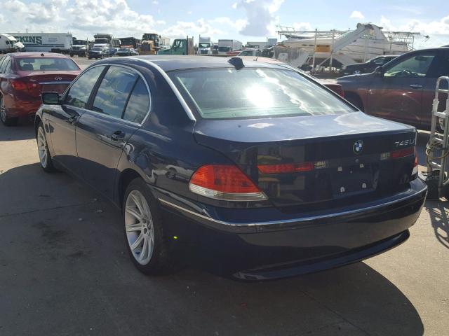 WBAGN63594DS53954 - 2004 BMW 745 LI 蓝色 照片 3