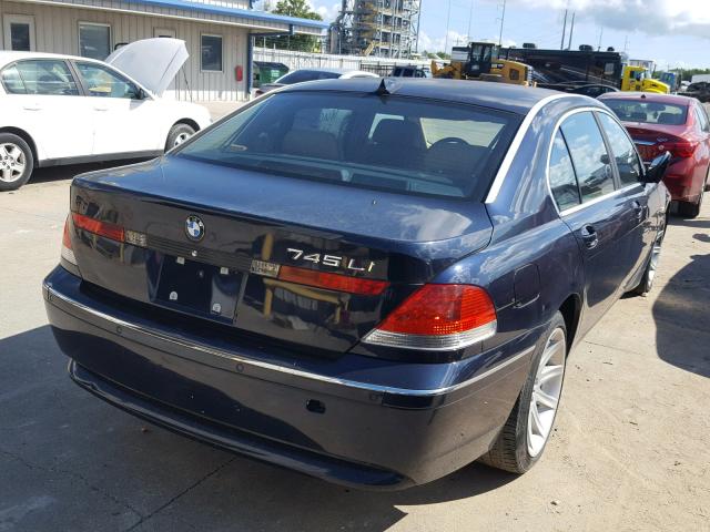 WBAGN63594DS53954 - 2004 BMW 745 LI 蓝色 照片 4