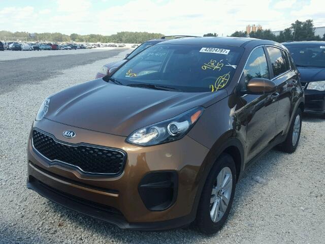 KNDPM3AC5H7234814 - 2017 KIA SPORTAGE BROWN photo 2