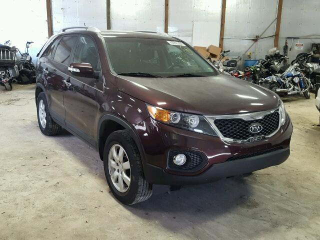 5XYKT3A18BG077012 - 2011 KIA SORENTO BURGUNDY photo 1