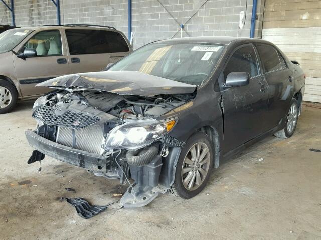 2T1BU4EEXAC441652 - 2010 TOYOTA COROLLA BA CHARCOAL photo 2