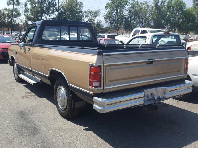 1B7KE2684LS654852 - 1990 DODGE D-SERIES D TWO TONE photo 3