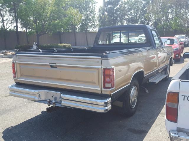 1B7KE2684LS654852 - 1990 DODGE D-SERIES D TWO TONE photo 4