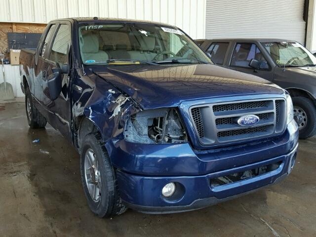 1FTRX12WX8FB96788 - 2008 FORD F150 BLUE photo 1