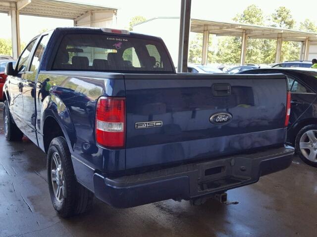 1FTRX12WX8FB96788 - 2008 FORD F150 BLUE photo 3