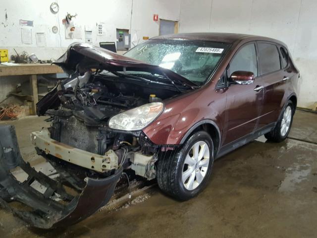 4S4WX85C264409685 - 2006 SUBARU B9 TRIBECA MAROON photo 2