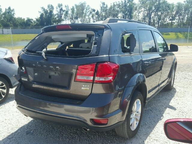 3C4PDCBG4FT718371 - 2015 DODGE JOURNEY GRAY photo 4