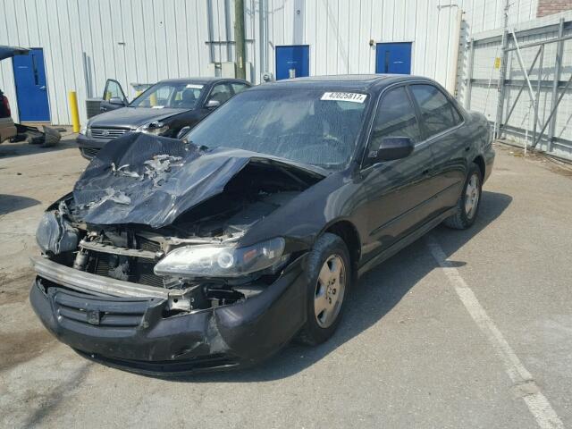 1HGCG16502A073854 - 2002 HONDA ACCORD EX BLACK photo 2