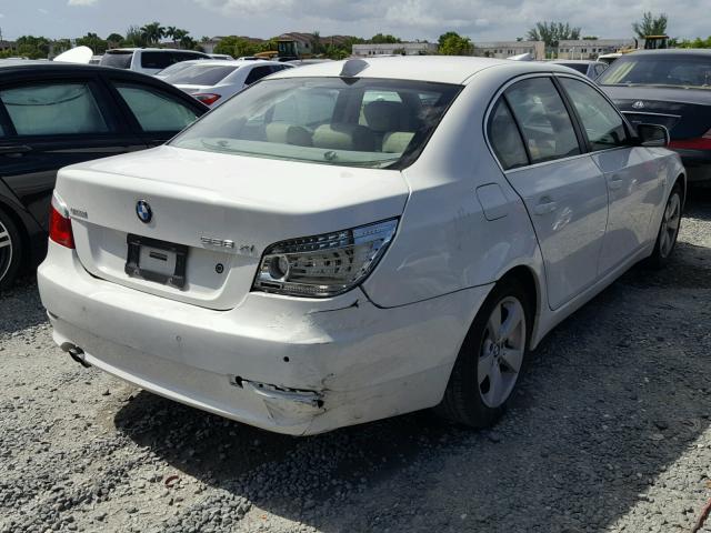 WBANV13568CZ53078 - 2008 BMW 528 XI WHITE photo 4