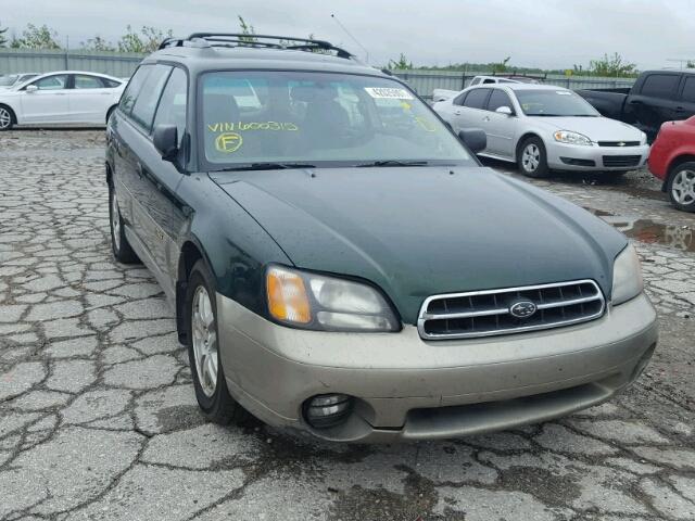 4S3BH675117600315 - 2001 SUBARU LEGACY GREEN photo 1