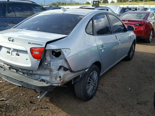 KMHDU46DX9U790898 - 2009 HYUNDAI ELANTRA GL SILVER photo 4