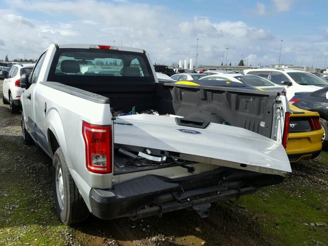 1FTMF1C89GKF00132 - 2016 FORD F150 SILVER photo 3