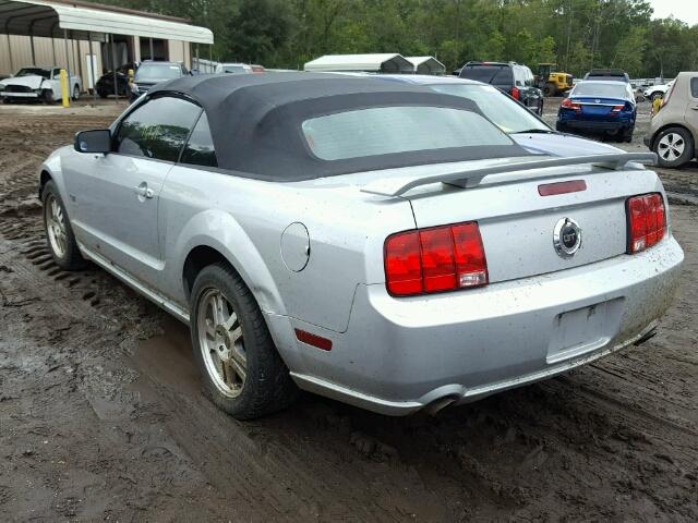 1ZVHT85H655181927 - 2005 FORD MUSTANG GT SILVER photo 3