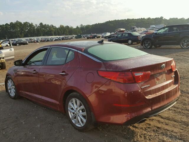 5XXGN4A75FG359077 - 2015 KIA OPTIMA EX BURGUNDY photo 3