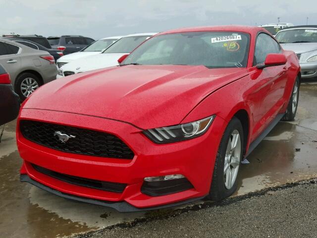 1FA6P8AM9F5347575 - 2015 FORD MUSTANG RED photo 2
