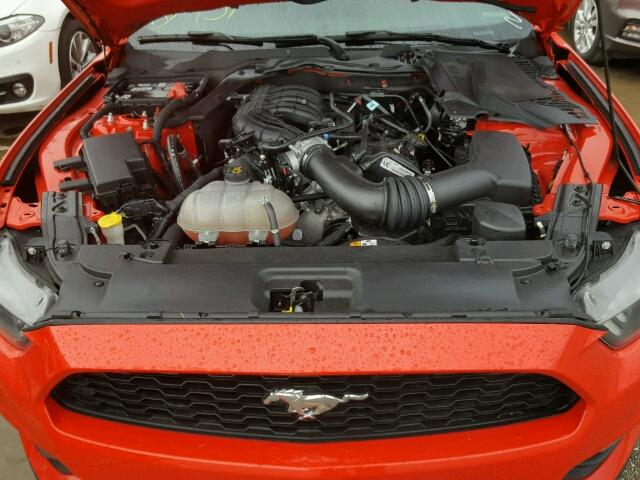 1FA6P8AM9F5347575 - 2015 FORD MUSTANG RED photo 7