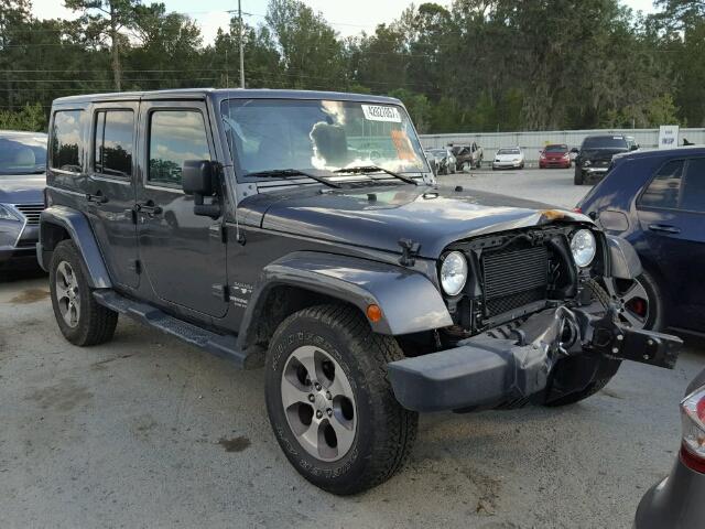 1C4BJWEG4GL180736 - 2016 JEEP WRANGLER U CHARCOAL photo 1