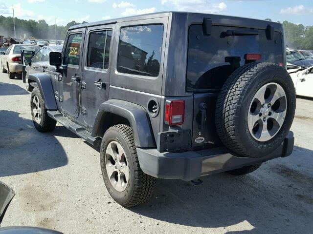 1C4BJWEG4GL180736 - 2016 JEEP WRANGLER U CHARCOAL photo 3