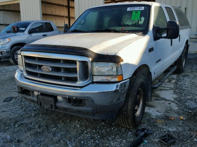 1FTSW31F42EA80257 - 2002 FORD F350 SRW S WHITE photo 2