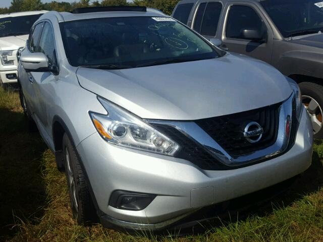 5N1AZ2MH2GN169094 - 2016 NISSAN MURANO SILVER photo 1