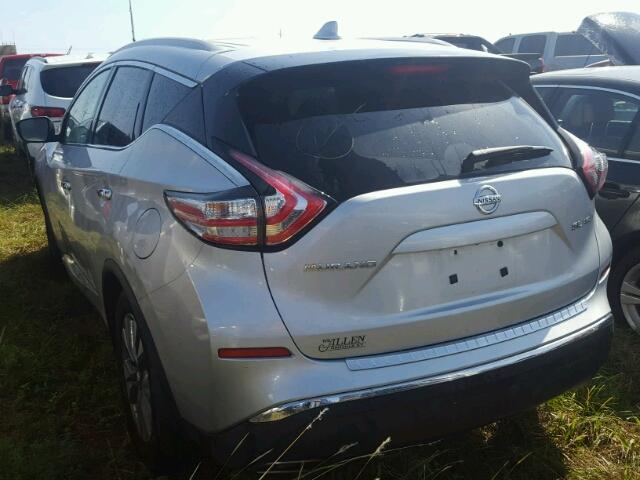 5N1AZ2MH2GN169094 - 2016 NISSAN MURANO SILVER photo 3