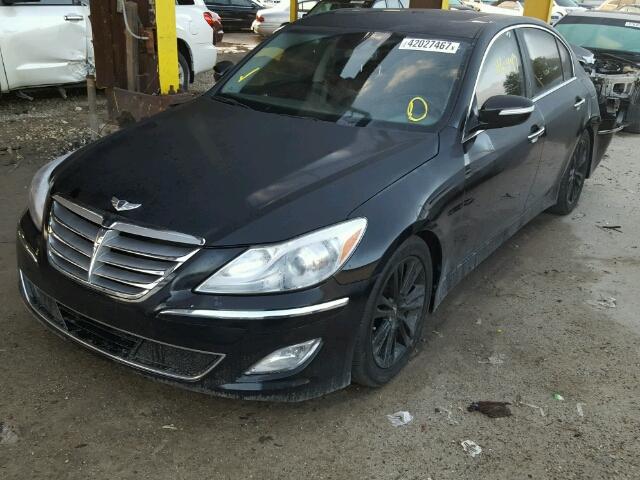 KMHGC4DD2DU241921 - 2013 HYUNDAI GENESIS BLACK photo 2