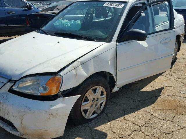 2HGES16583H564232 - 2003 HONDA CIVIC WHITE photo 9