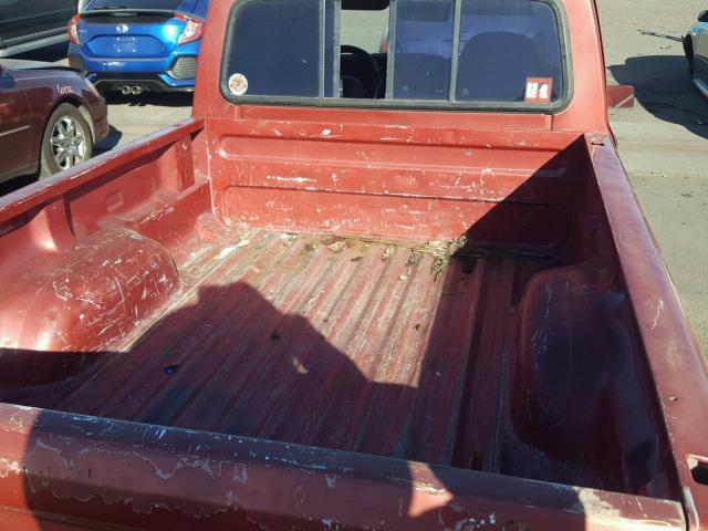 1FTCR10A0MPA76168 - 1991 FORD RANGER RED photo 6