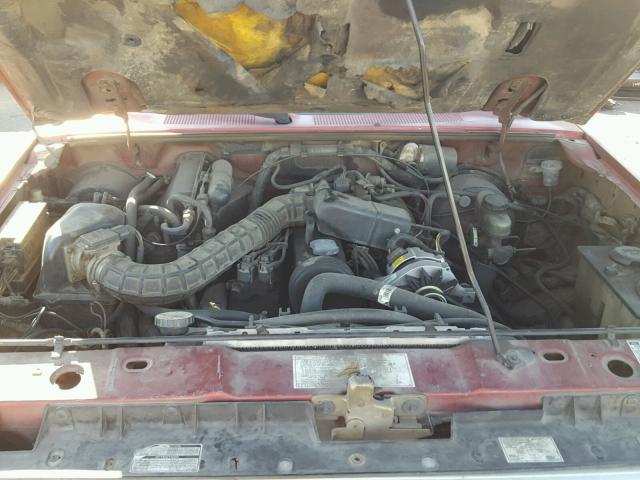 1FTCR10A0MPA76168 - 1991 FORD RANGER RED photo 7