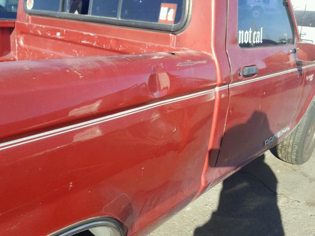 1FTCR10A0MPA76168 - 1991 FORD RANGER RED photo 9