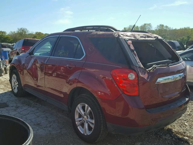 2CNALDEW1A6275610 - 2010 CHEVROLET EQUINOX LT MAROON photo 3