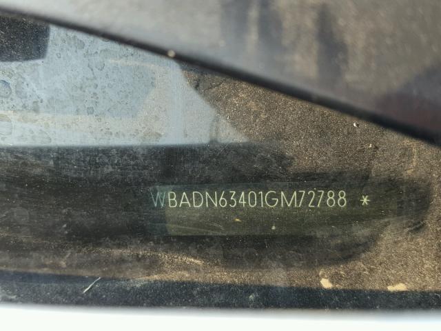 WBADN63401GM72788 - 2001 BMW 540 I AUTO SILVER photo 10