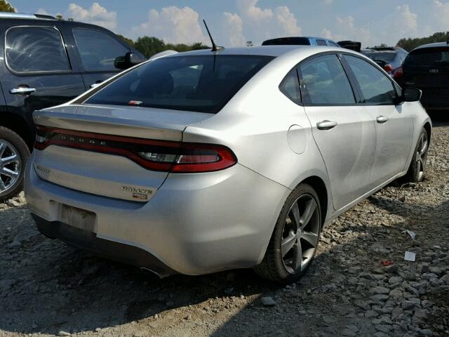 1C3CDFBH8DD316224 - 2013 DODGE DART SILVER photo 4