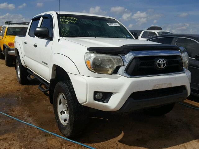 5TFJU4GN7CX017939 - 2012 TOYOTA TACOMA DOU WHITE photo 1