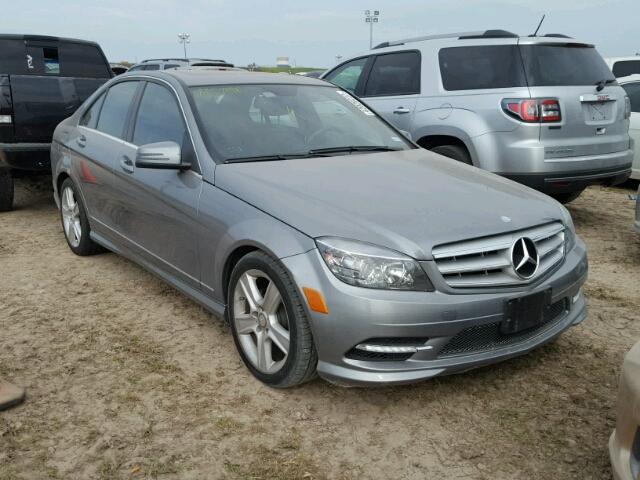 WDDGF5EB5BR134804 - 2011 MERCEDES-BENZ C GRAY photo 1