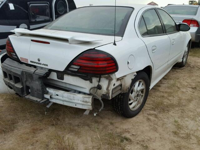 1G2NF52F63C126034 - 2003 PONTIAC GRAND AM WHITE photo 4