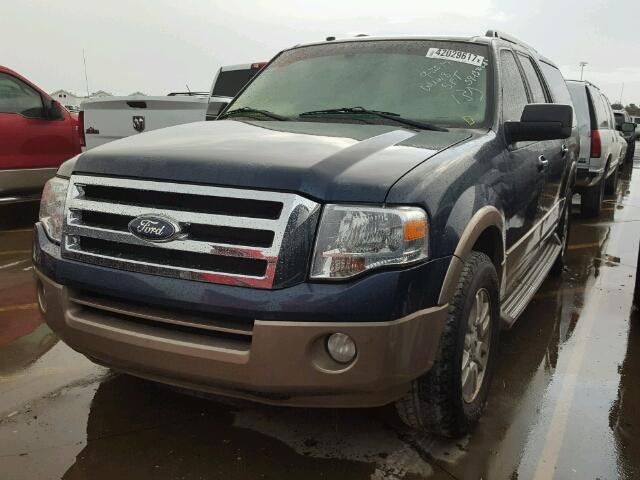 1FMJK1H57DEF19989 - 2013 FORD EXPEDITION BLUE photo 2