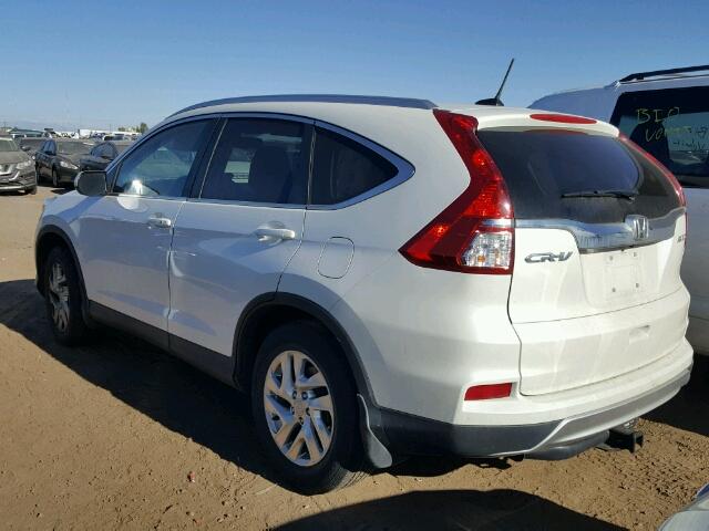 5J6RM4H74FL016904 - 2015 HONDA CR-V EXL WHITE photo 3