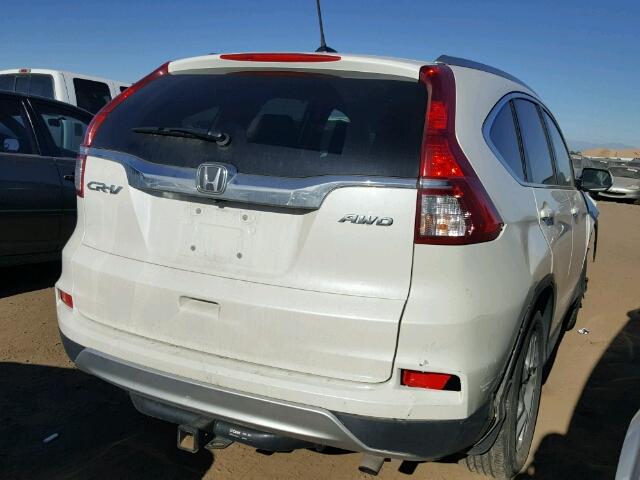 5J6RM4H74FL016904 - 2015 HONDA CR-V EXL WHITE photo 4