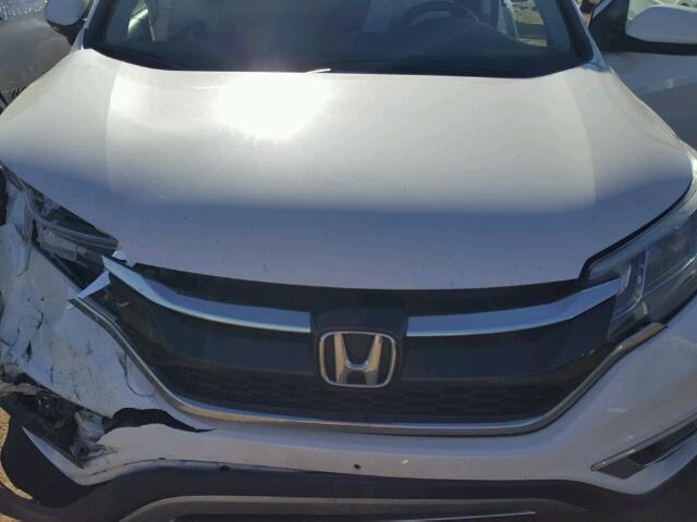 5J6RM4H74FL016904 - 2015 HONDA CR-V EXL WHITE photo 7