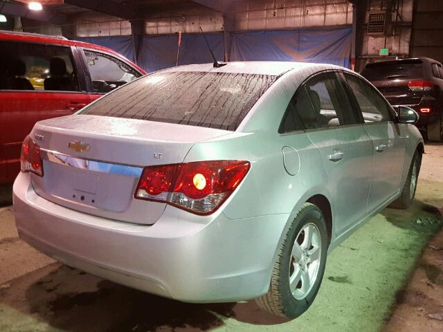 1G1PF5SC3C7109722 - 2012 CHEVROLET CRUZE LT SILVER photo 4