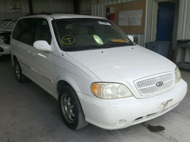 KNDUP132556682023 - 2005 KIA SEDONA WHITE photo 1