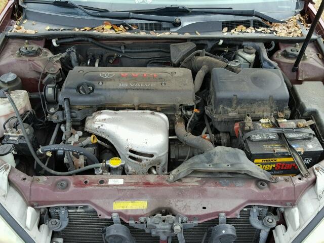 4T1BE32K34U295132 - 2004 TOYOTA CAMRY RED photo 7