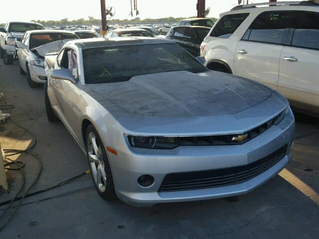 2G1FD1E35F9137515 - 2015 CHEVROLET CAMARO LT SILVER photo 1