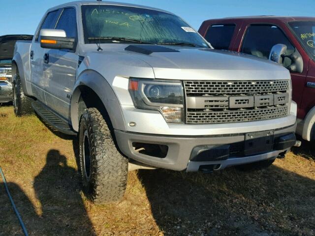 1FTFW1R66EFC92327 - 2014 FORD F150 SVT R SILVER photo 1