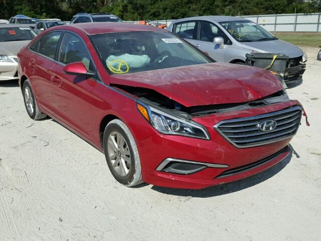 5NPE24AFXHH466298 - 2017 HYUNDAI SONATA SE BURGUNDY photo 1