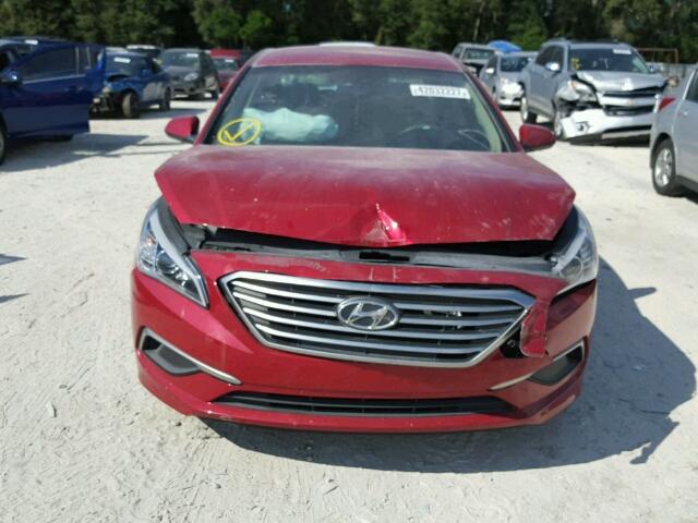 5NPE24AFXHH466298 - 2017 HYUNDAI SONATA SE BURGUNDY photo 9