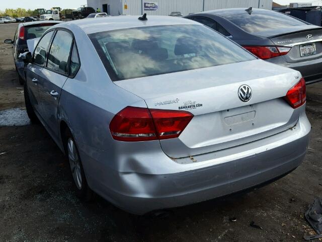 1VWAT7A32FC056555 - 2015 VOLKSWAGEN PASSAT S ვერცხლისფერი ფოტო 3