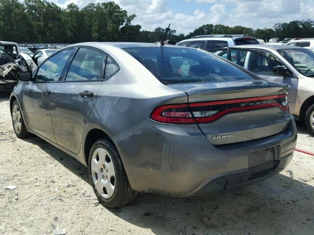 1C3CDFAA8DD335490 - 2013 DODGE DART GRAY photo 3